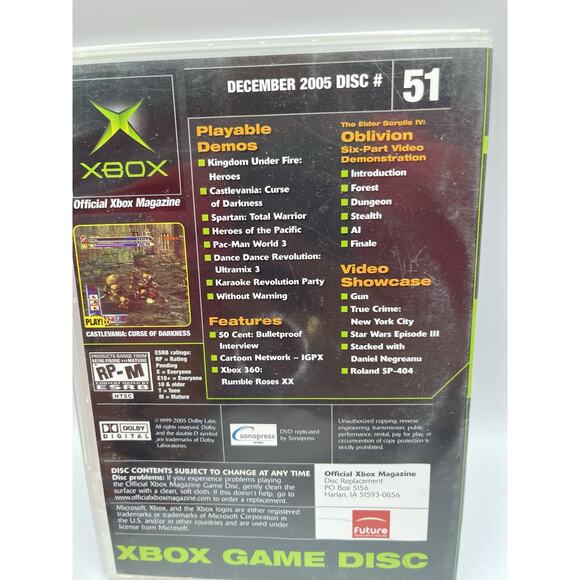 Official Xbox Magazine Xbox Demo Disc December 2005 #51 Castlevania - Picture 3 of 6